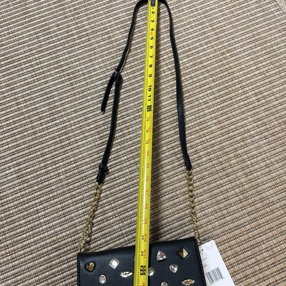 Luv Betsey Johnson Black Crossbody Purse - Picture 15 of 16